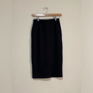Urban Outfitters Black Texturized Midi Skirt